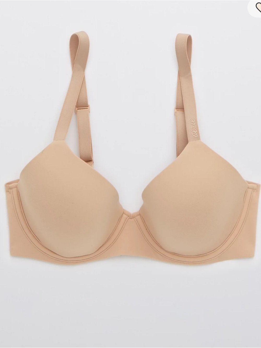 Smoothez by Aerie Full Coverage Lightly Lined Bra Size 38C Tan